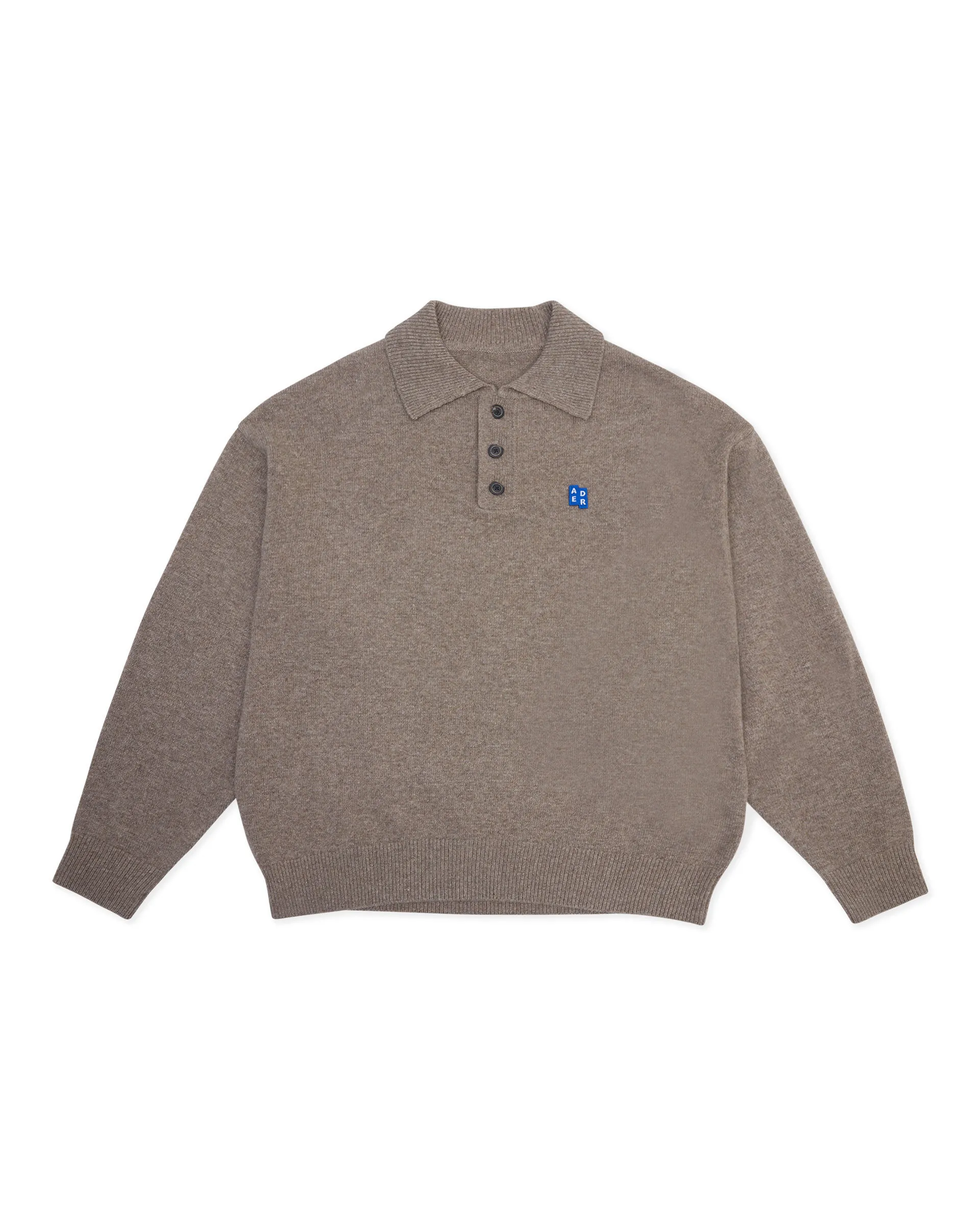 ADERERROR  |Unisex Street Style Long Sleeves Logo Polos