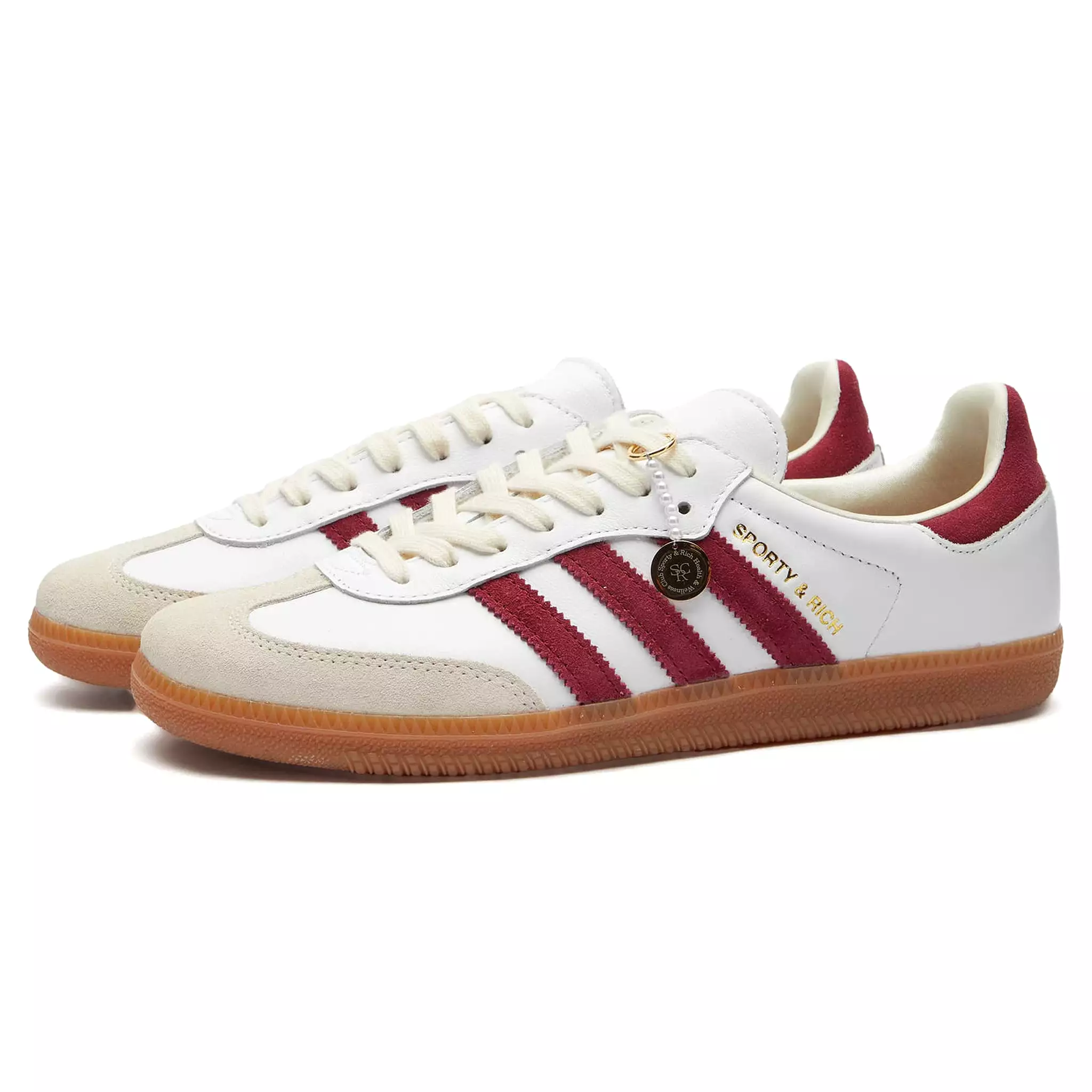 Adidas Samba Sporty & Rich White Collegiate Burgundy