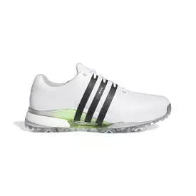 adidas Tour360 24 BOOST Golf Shoes - Cloud White / Core Black / Green Spark