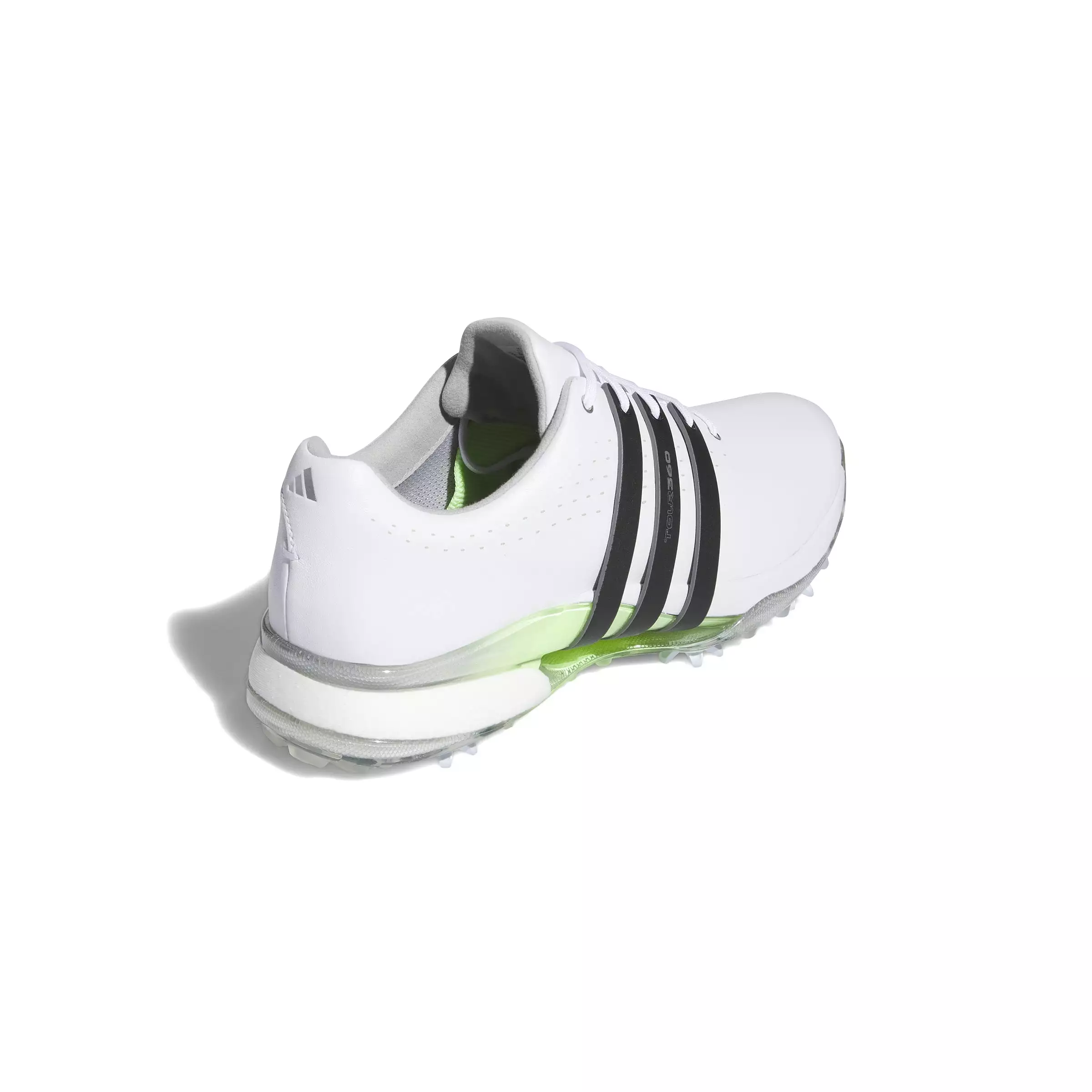 adidas Tour360 24 BOOST Golf Shoes - Cloud White / Core Black / Green Spark