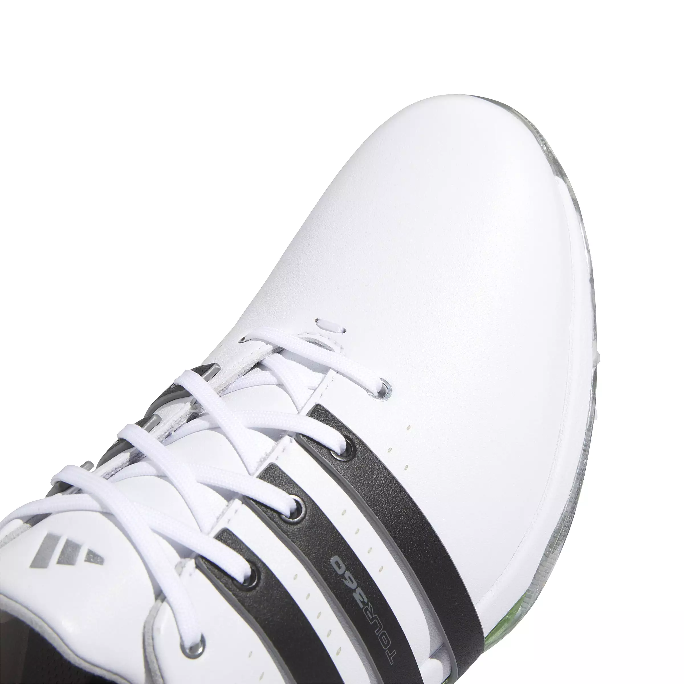 adidas Tour360 24 BOOST Golf Shoes - Cloud White / Core Black / Green Spark