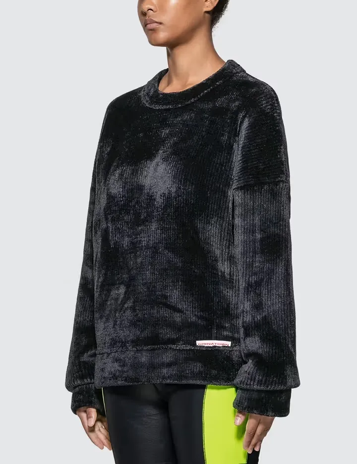 Alexander Wang  |Crew Neck Unisex Rib Long Sleeves Plain Oversized Logo