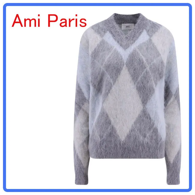 AMI PARIS  |Argile V-Neck Long Sleeves V-neck & Crew neck