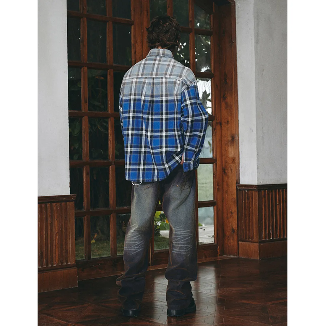 ANTIDOTE  |Other Plaid Patterns Unisex Street Style Long Sleeves Cotton