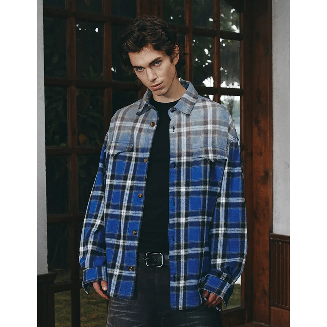 ANTIDOTE  |Other Plaid Patterns Unisex Street Style Long Sleeves Cotton