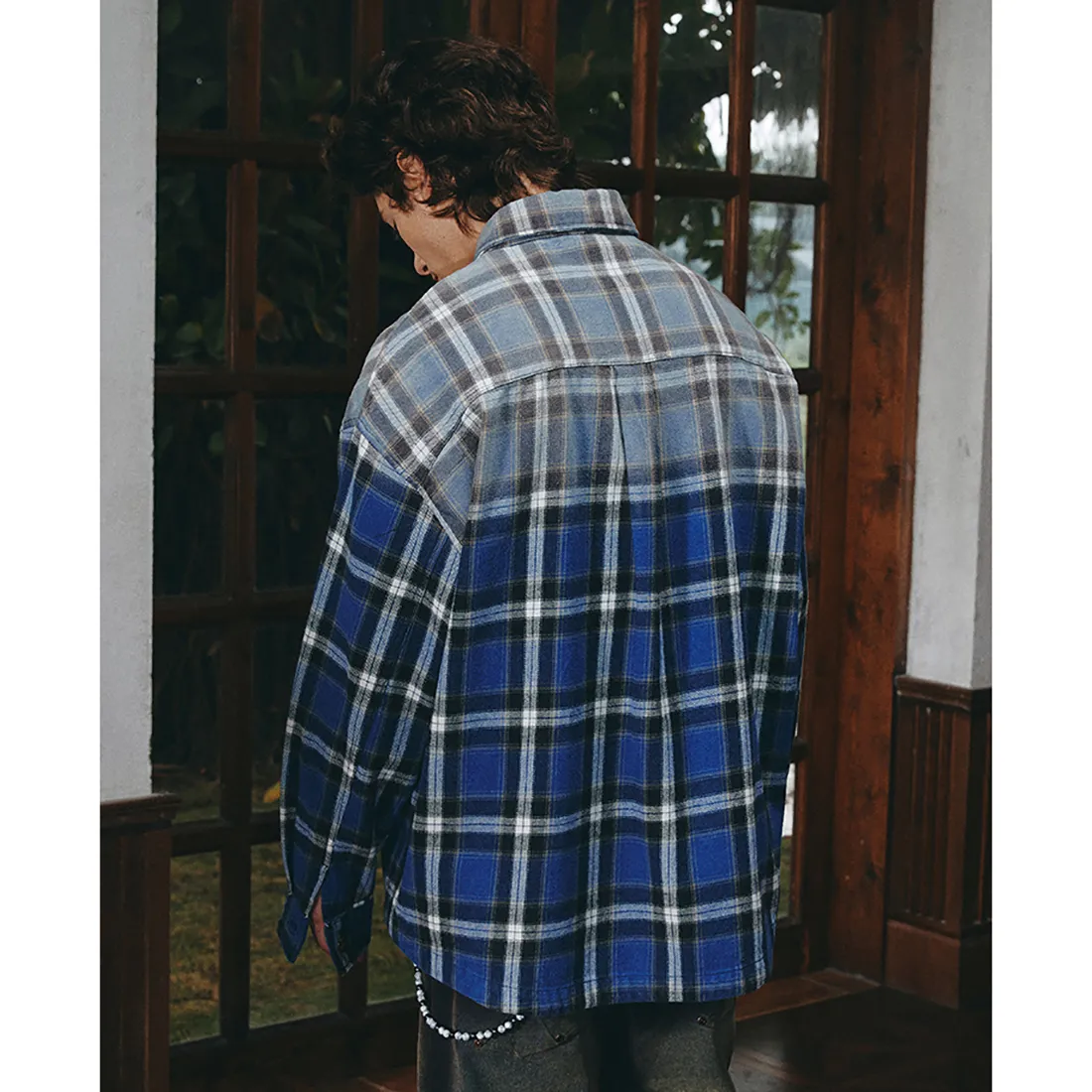 ANTIDOTE  |Other Plaid Patterns Unisex Street Style Long Sleeves Cotton