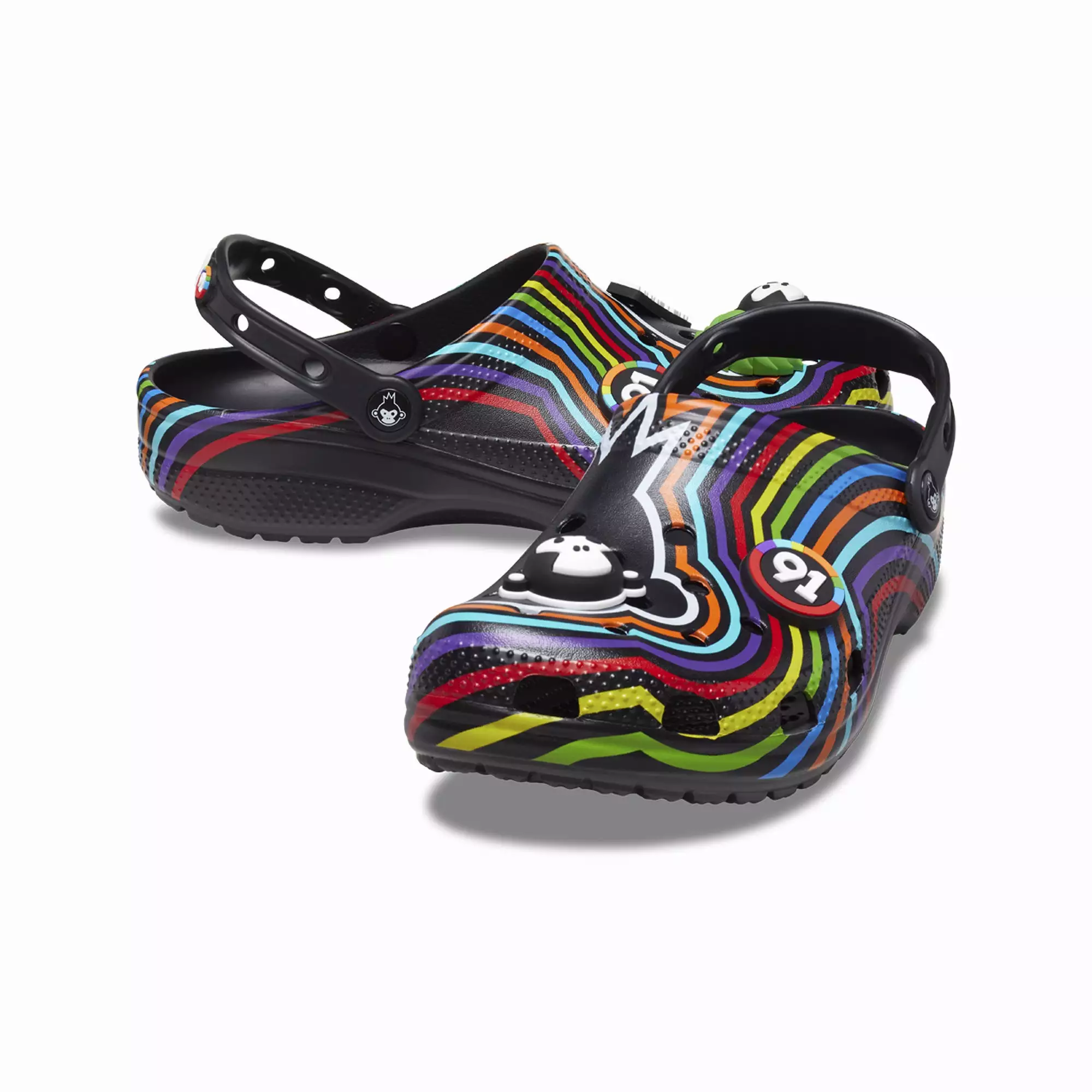 BIRA 91 X CROCS CLASSIC CLOG BLK/MLTI 'BLACK/MULTI'