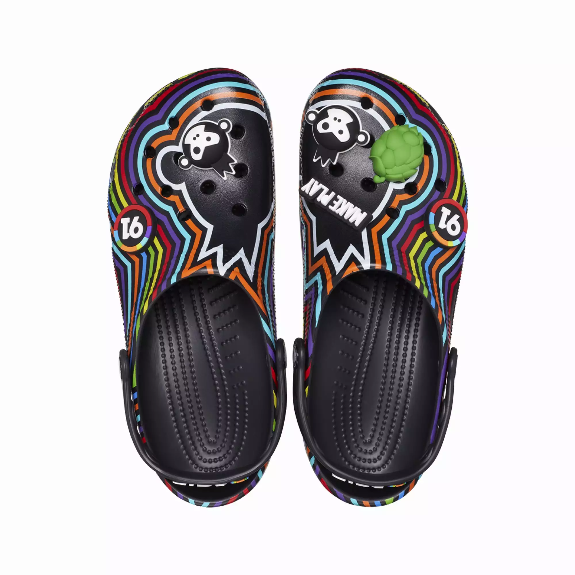 BIRA 91 X CROCS CLASSIC CLOG BLK/MLTI 'BLACK/MULTI'