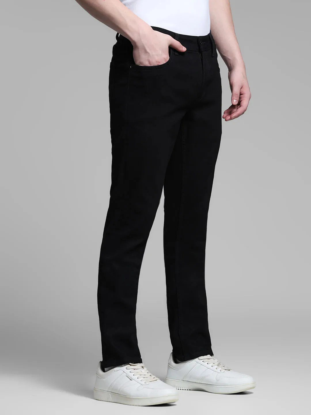 Black Low Rise Glenn Slim Fit Jeans