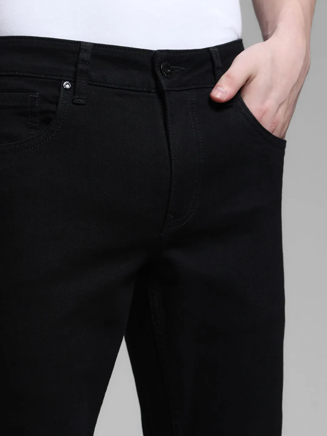 Black Low Rise Glenn Slim Fit Jeans