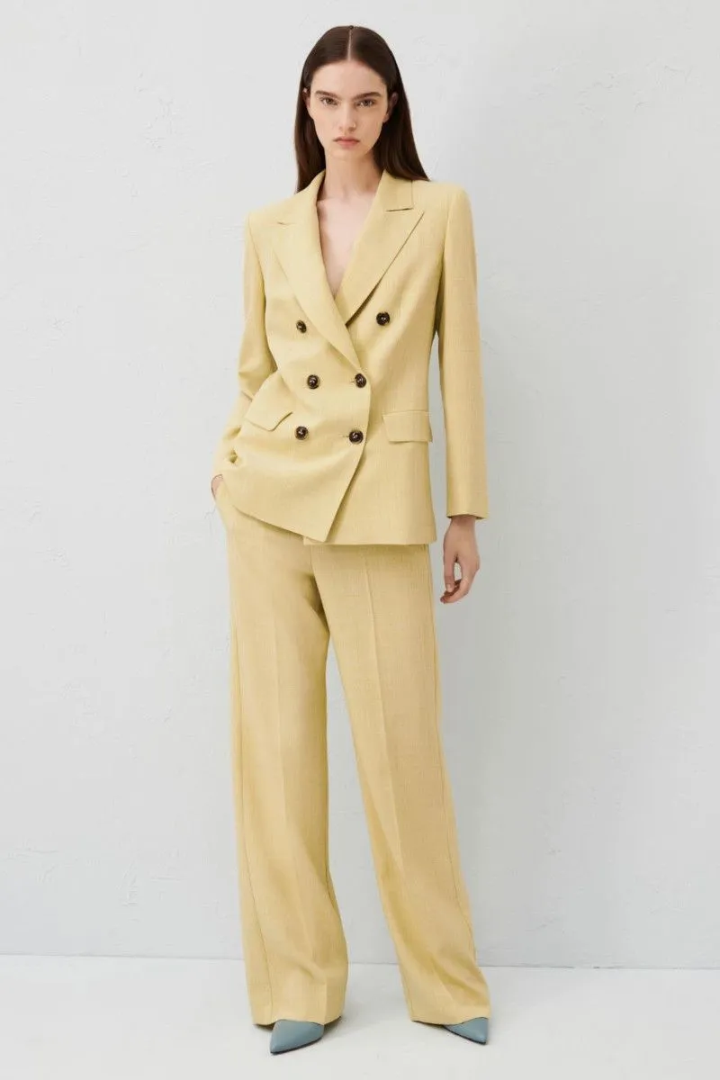 Blazer doppiopetto donna Giallo