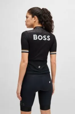 BOSS x ASSOS training jersey with stretchable secure rear pockets