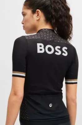 BOSS x ASSOS training jersey with stretchable secure rear pockets