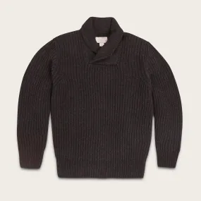 BRISTOL SHAWL NECK SWEATER