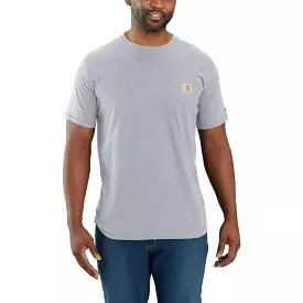 'Carhartt' Men's Force Relaxed Fit Midweight Pocket T-Shirt - Heather Grey