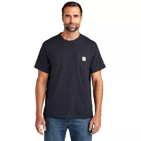 'Carhartt' Men's Force Relaxed Fit Midweight Pocket T-Shirt - Navy