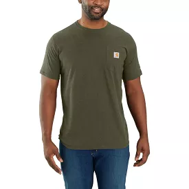 'Carhartt' Men's Force Relaxed Fit Midweight Pocket Tee - Basil Heather