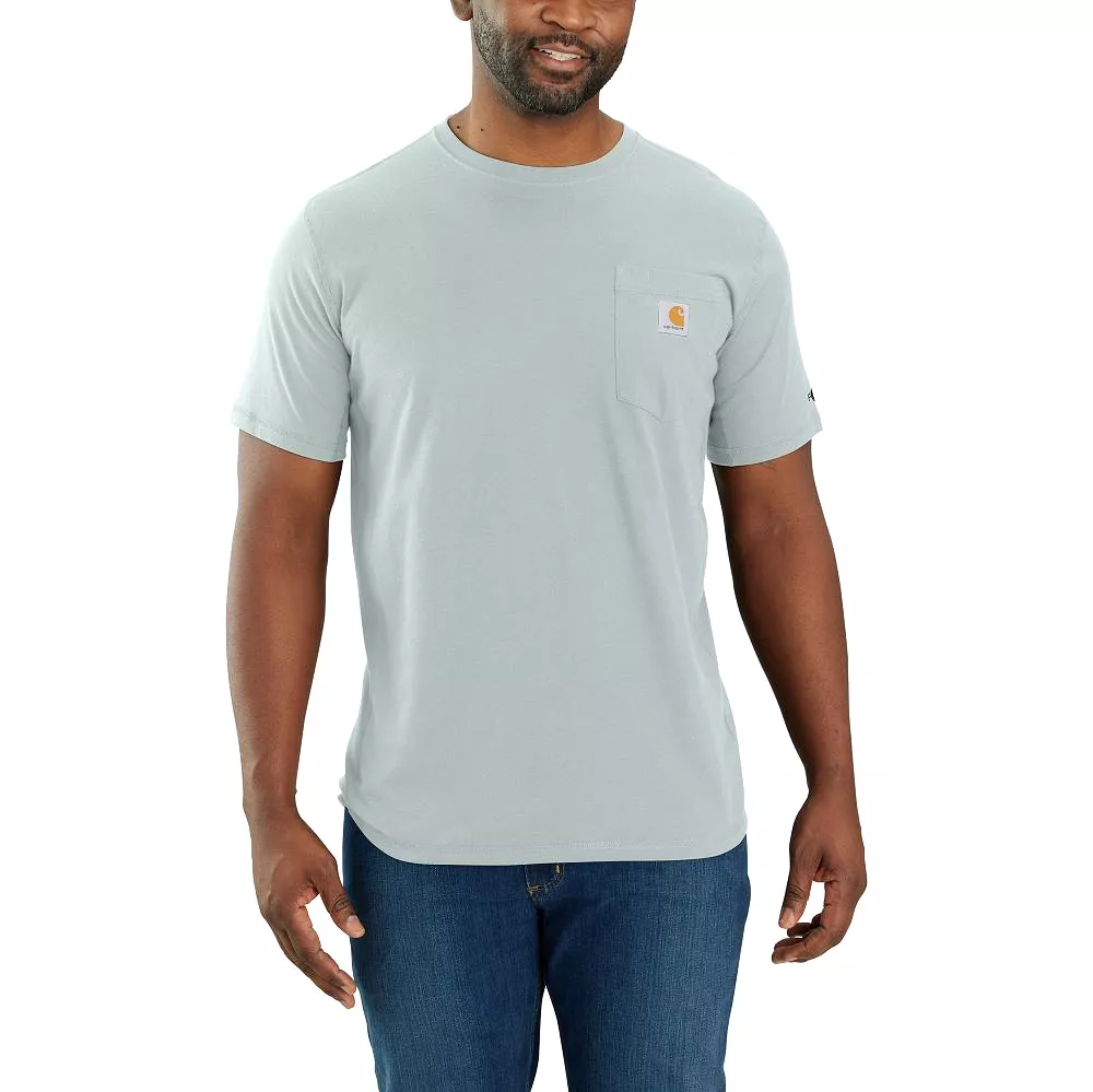 'Carhartt' Men's Force Relaxed Fit Midweight Pocket Tee - Dew Drop