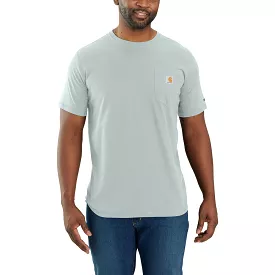 'Carhartt' Men's Force Relaxed Fit Midweight Pocket Tee - Dew Drop