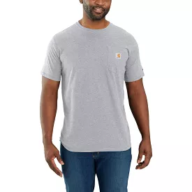 'Carhartt' Men's Force Relaxed Fit Midweight Pocket Tee - Heather Grey