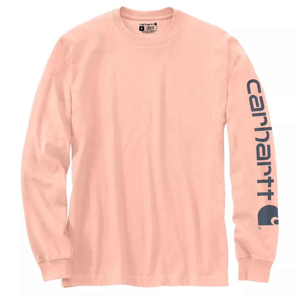 'Carhartt' Men's Heavyweight Sleeve Logo T-Shirt - Tropical Peach