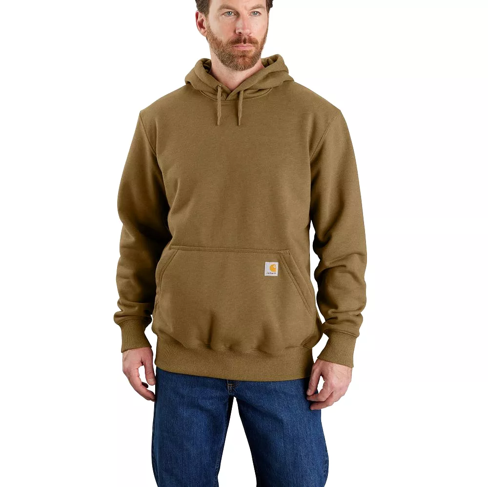 'Carhartt' Men's Rain Defender Paxton Heavyweight Hoodie - Oak Brown