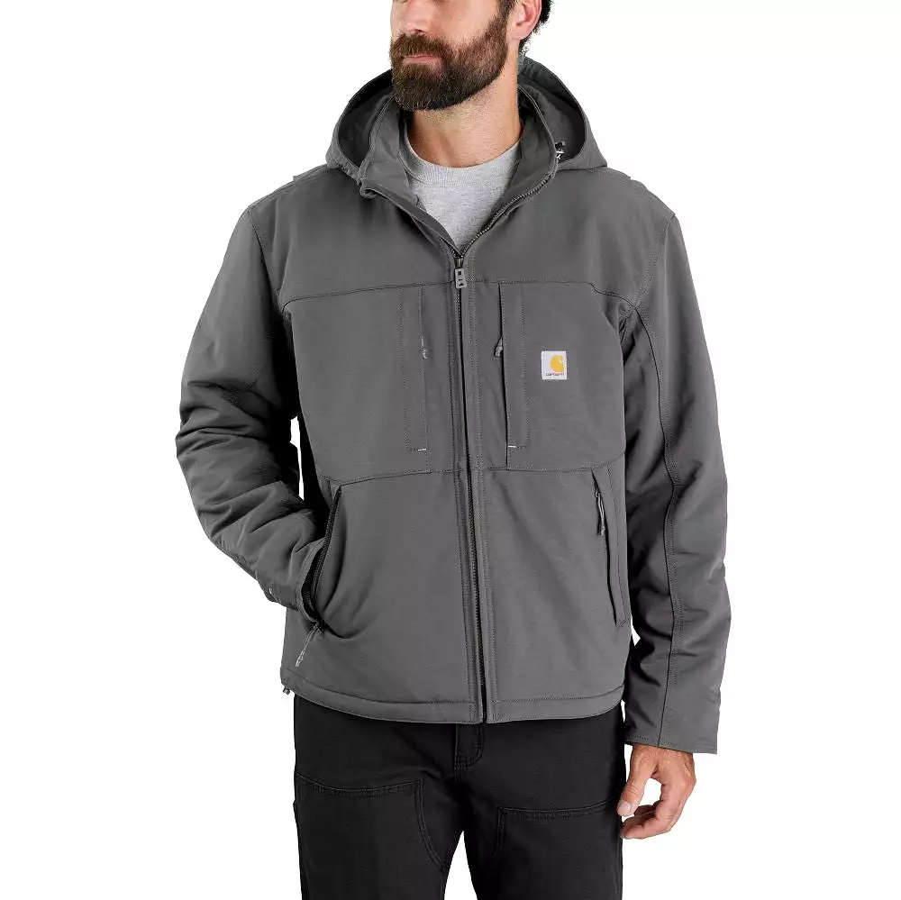 'Carhartt' Men's Super Dux Full Swing Relaxed Fit Insulated Jacket-Level 3 Warmest Rating - Steel