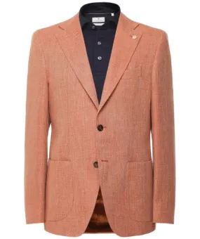 Cavaliere Wool-Linen Herringbone Fredirico Jacket | Jules B