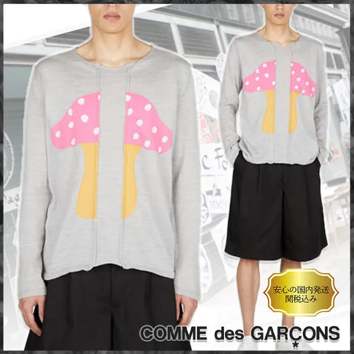 COMME des GARCONS  |Wool Street Style Long Sleeves Cotton Designers Tops