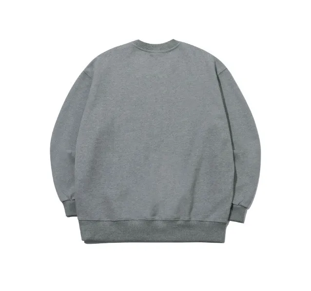 COMPAGNO  |Unisex U-Neck Long Sleeves Cotton Oversized Sweatshirts