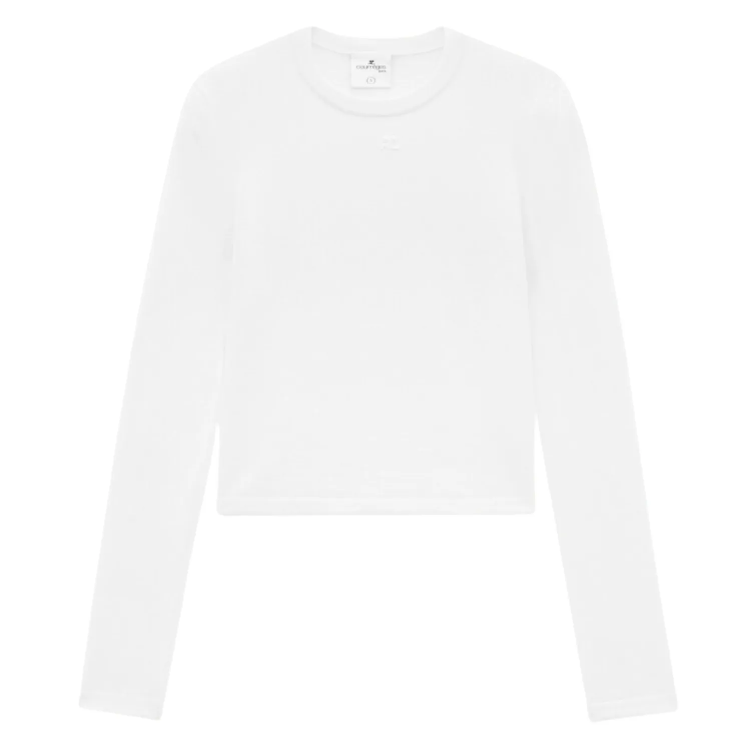 Courreges  |Crew Neck Wool Street Style Long Sleeves Plain Cotton Logo