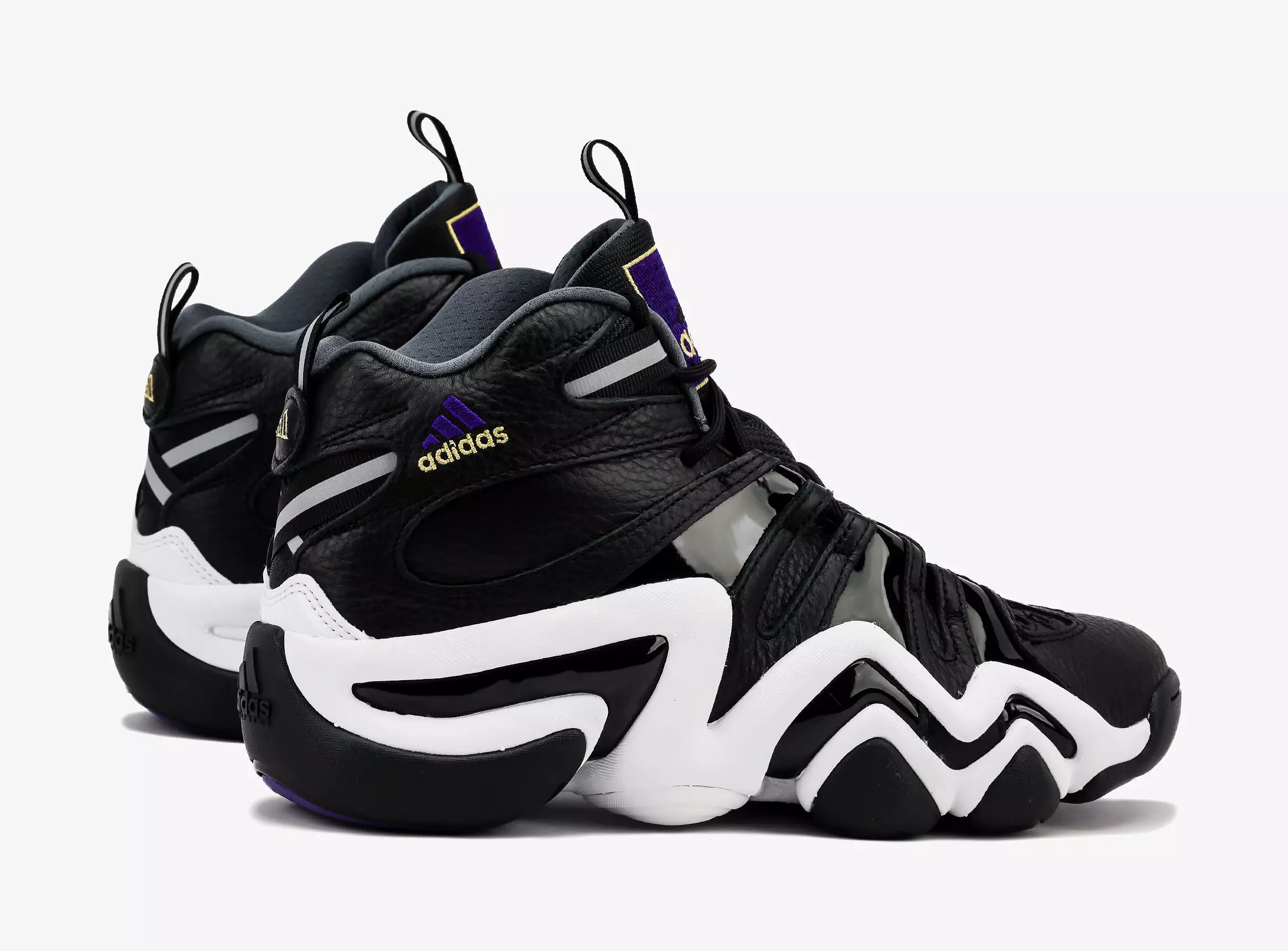 Crazy 8 Mens Basketball Shoes (Core Black/Regal Purple/Cloud White)