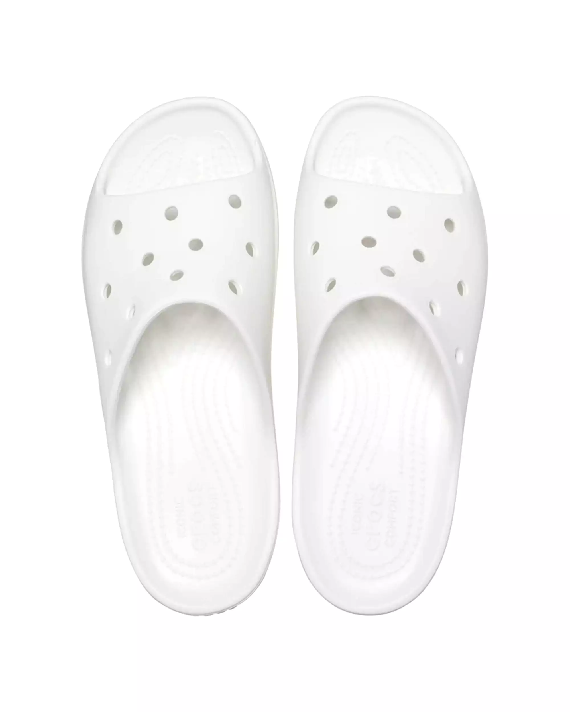 Crocs Classic Platform Slide Bianco