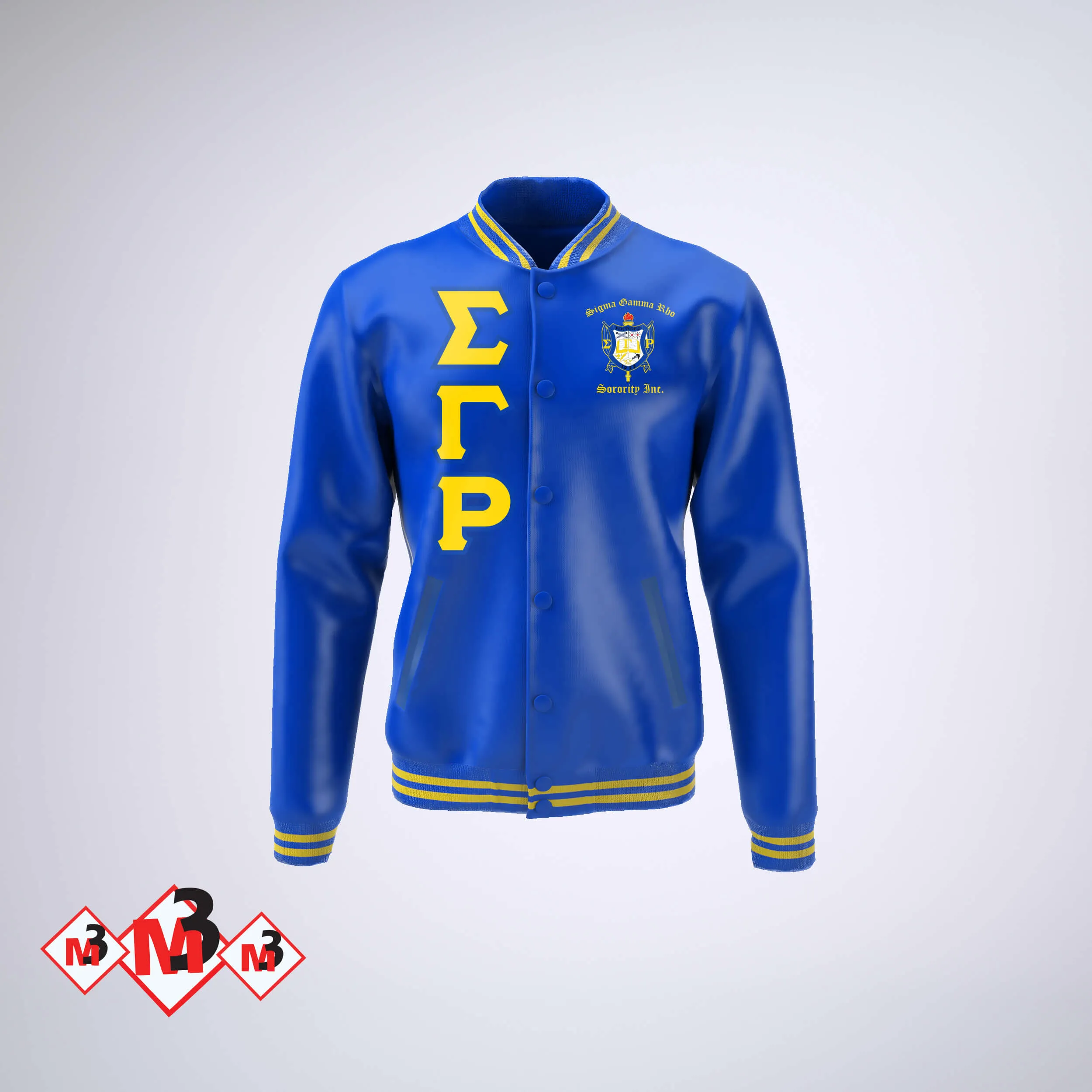 Custom Satin Baseball Jacket - Sigma Gamma Rho