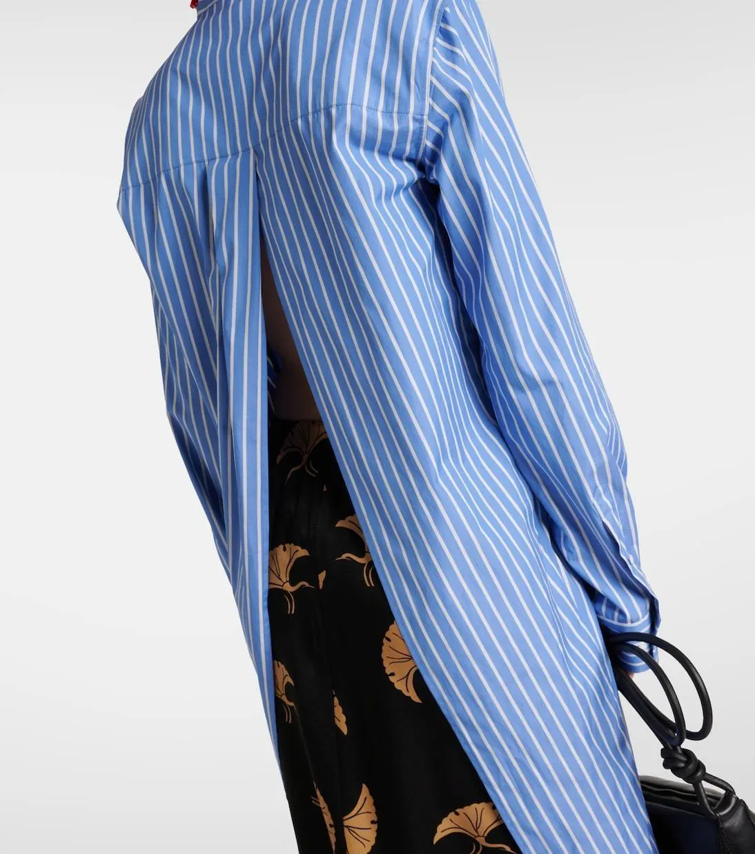 Dries Van Noten  |Stripes Casual Style Long Sleeves Cotton Oversized