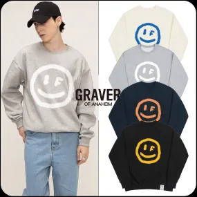 GRAVER  |[GRAVER]★BIG DOT SMILE SPRAY SWEATSHIRT