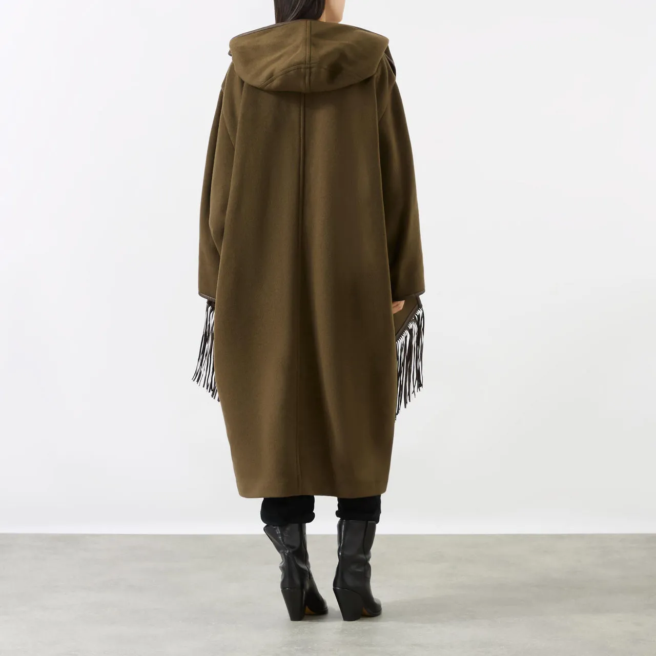 ISABEL MARANT Irvana Scarf-Detailed Coat - Bronze