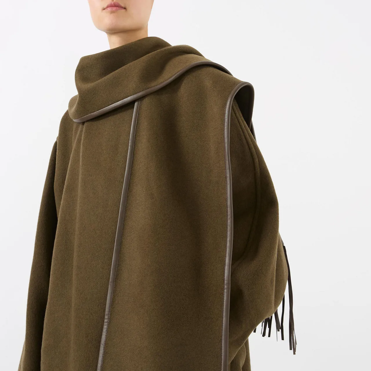 ISABEL MARANT Irvana Scarf-Detailed Coat - Bronze