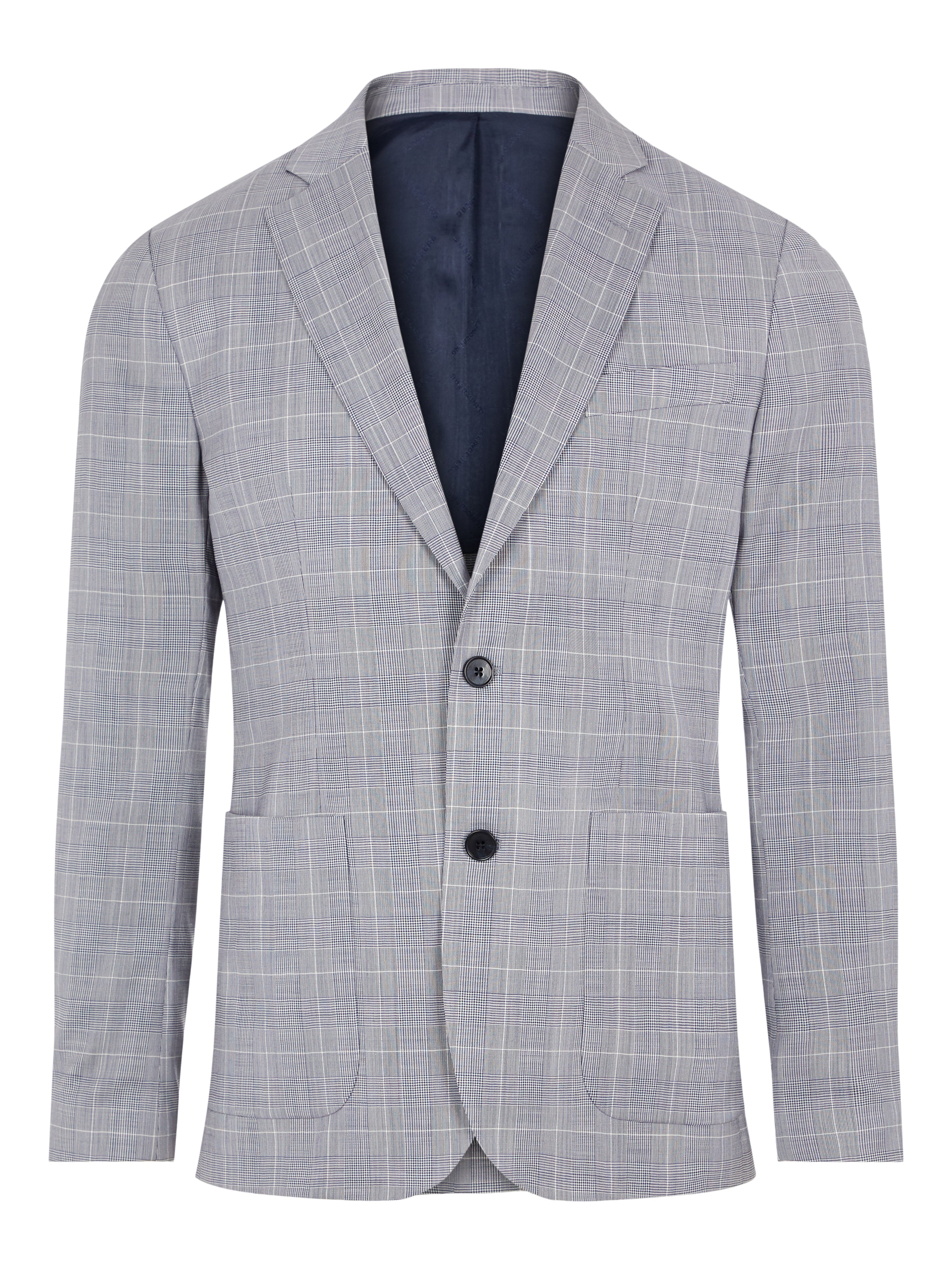 J.Lindeberg Mens Hopper PP UNC Voyager Wool Blazer - CLOUD WHITE