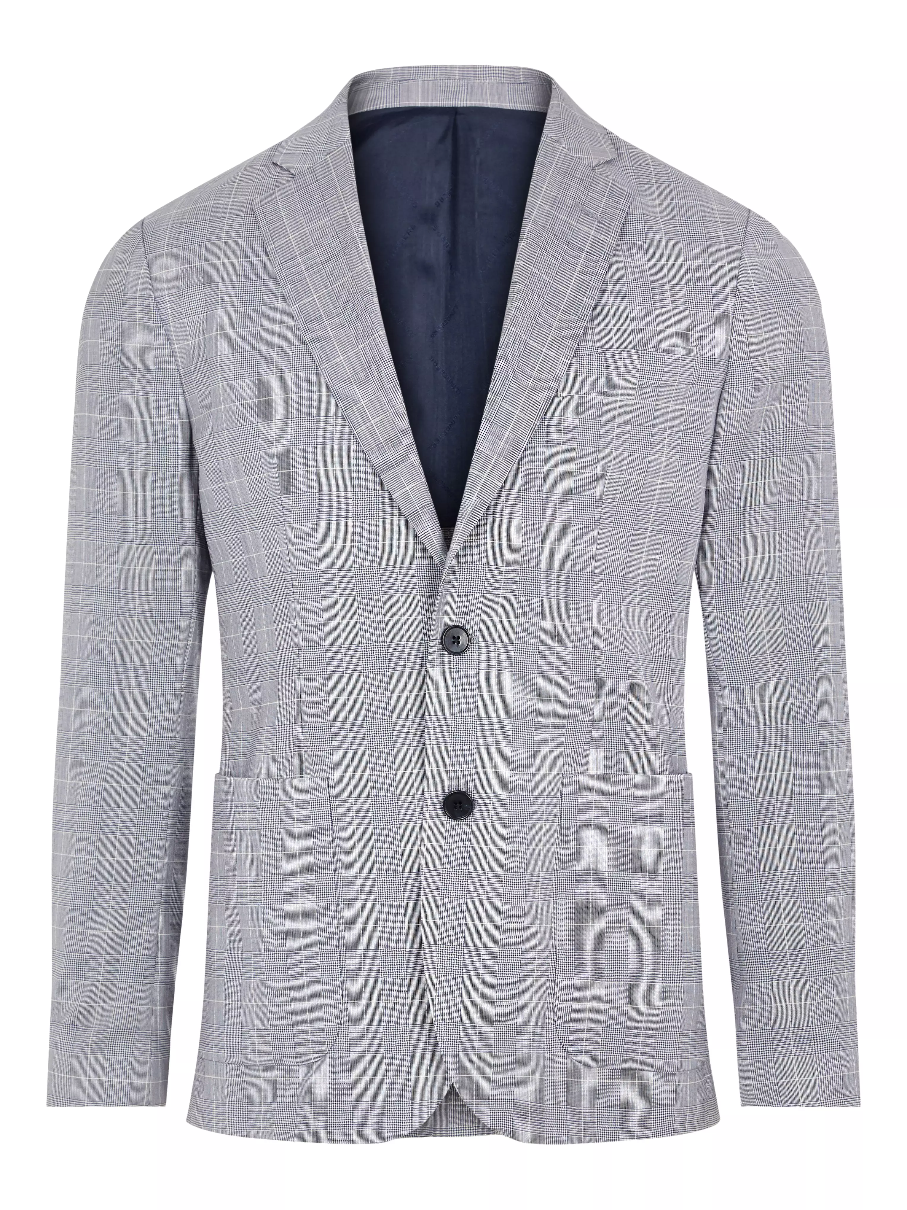 J.Lindeberg Mens Hopper PP UNC Voyager Wool Blazer - CLOUD WHITE