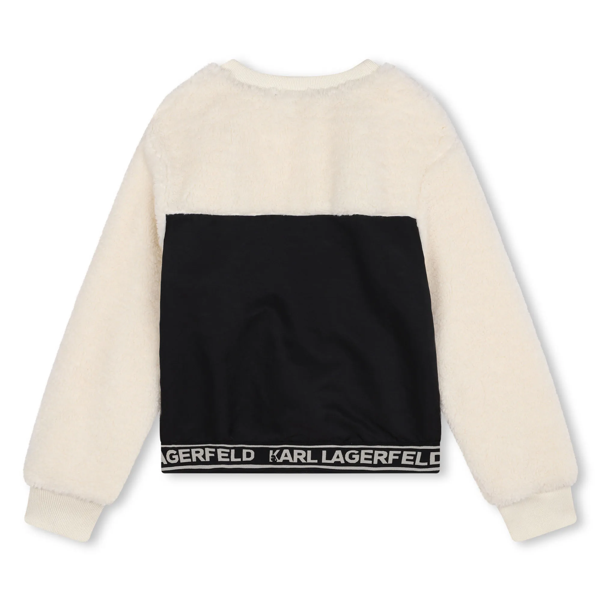 Karl Lagerfeld Sweater zwart ecru Z30223