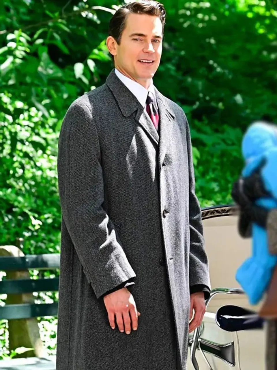 Maestro Matt Bomer Grey Trench Coat