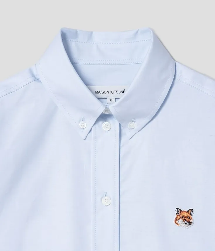 MAISON KITSUNE  |Street Style Long Sleeves Plain Logo Shirts & Blouses