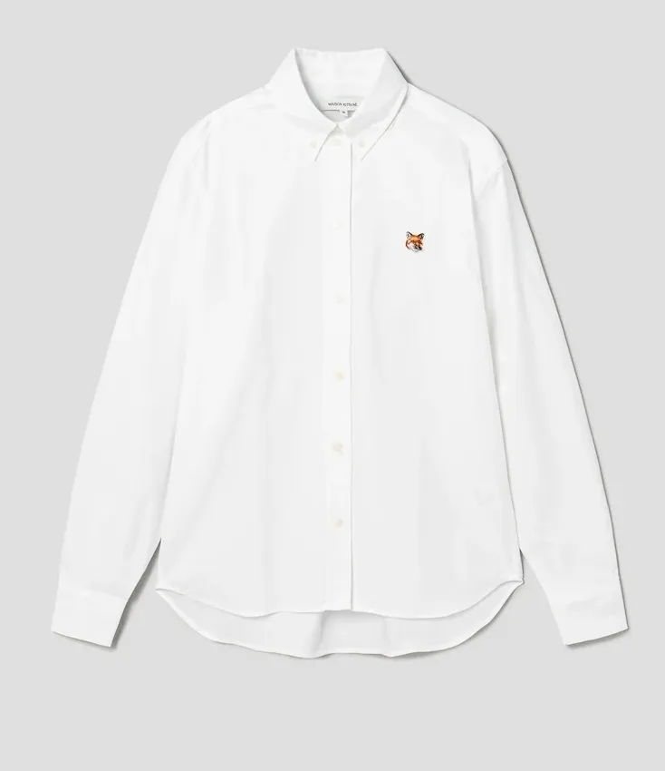 MAISON KITSUNE  |Street Style Long Sleeves Plain Logo Shirts & Blouses