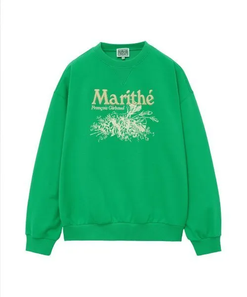 Marithe + Francois Girbaud  |Unisex Street Style Long Sleeves Cotton Logo Sweatshirts