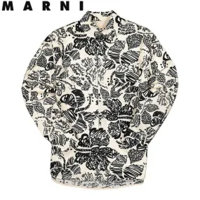 MARNI  |Unisex Street Style Long Sleeves Cotton Logo Designers