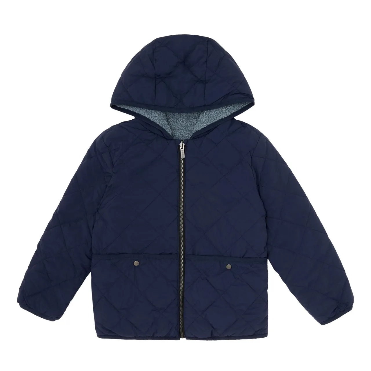 MAYORAL Reversible Padded Coat - Navy