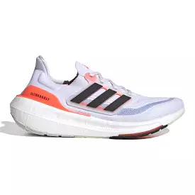 Men's Adidas Ultraboost Light, Cloud White/Core Black/Solar Red, 9.5 D Medium