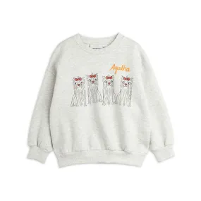 MINI RODINI Agatha Dogs Sweatshirt - Grey