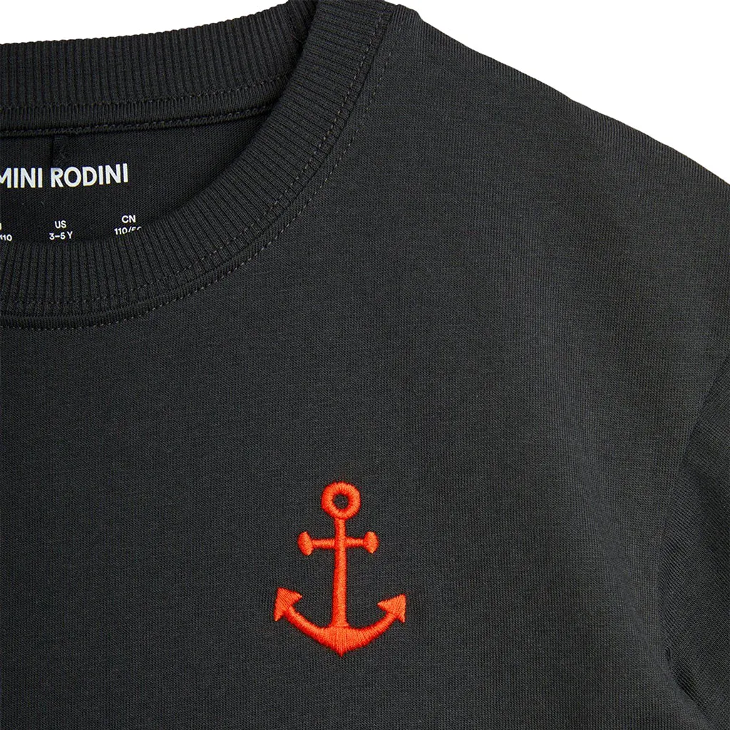 Mini Rodini Child Anchor T-Shirt Black